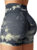 Women's 3.6in High Waist Workout Shorts - Butt Lifting Tie Dye