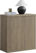 Buffet Cabinet with Storage Sideboard - Spacious Fluted Credenza