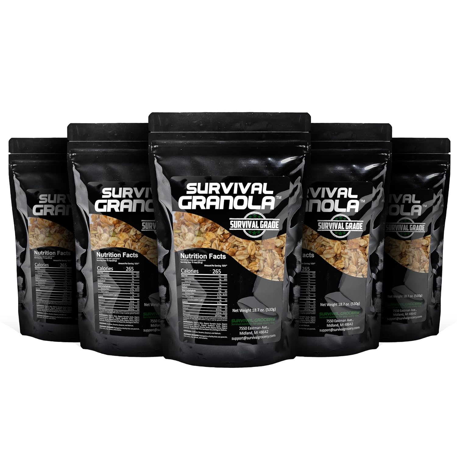 Survival Grocery Organic Ancient Grain Granola - High Protein Snack