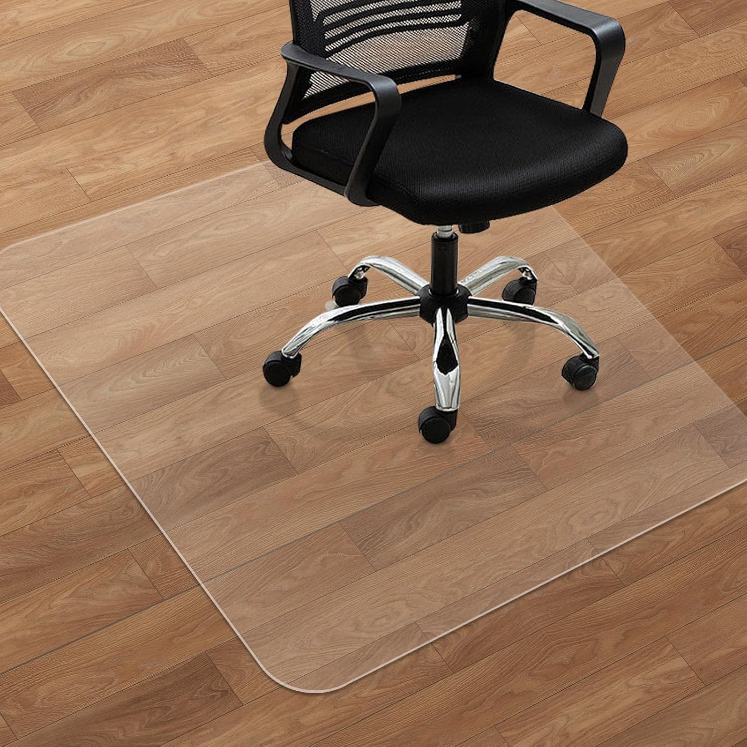 SHAREWIN Office Chair Mat for Hard Floors - Durable PVC Protector