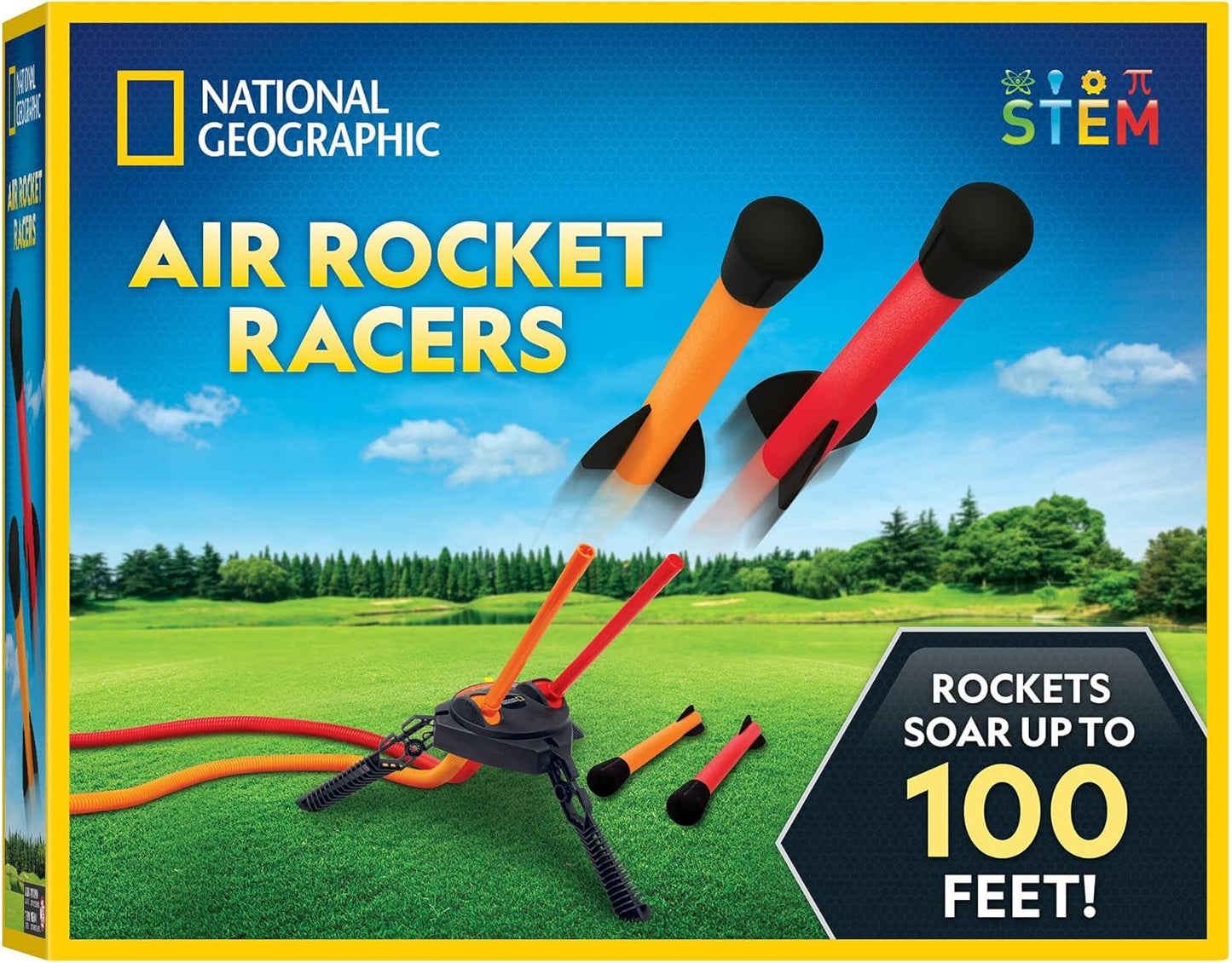 National Geographic Air Rocket Toy for Outdoor Fun and Learning