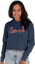 Blue 84 Women's Vintage Crop Hoodie - Syracuse Orange Pride