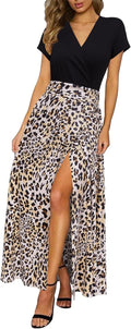 Newshows Women Summer 2025 Maxi Dress Vacation Floral Spaghetti Strap
