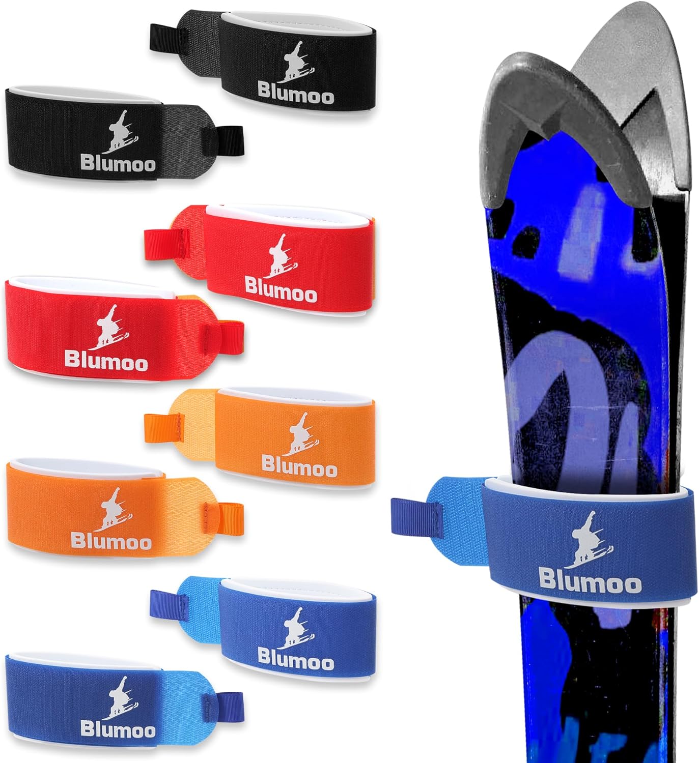 Fasten Your Ski Gear with Ease - Blumoo Fastener Straps
