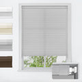Cordless Cellular Shades 47in x 48in Grey - No Tools No Drill Install