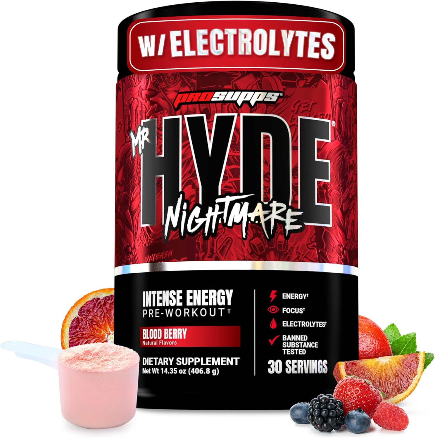 PROSUPPS Mr. Hyde Nightmare Pre Workout for Intense Energy
