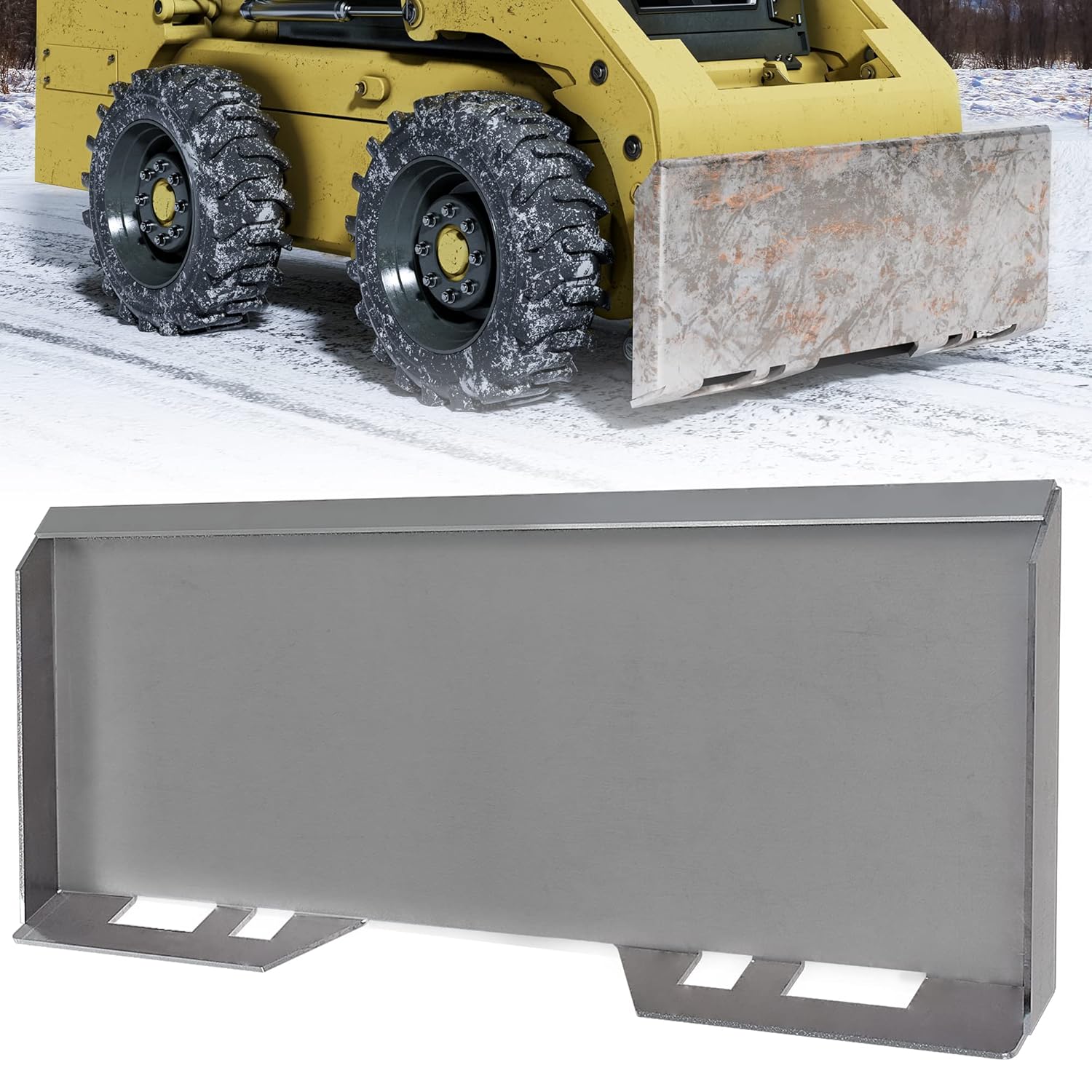 YITAMOTOR 5/16ft' Universal Quick Attach Mount Plate for Skid Steers