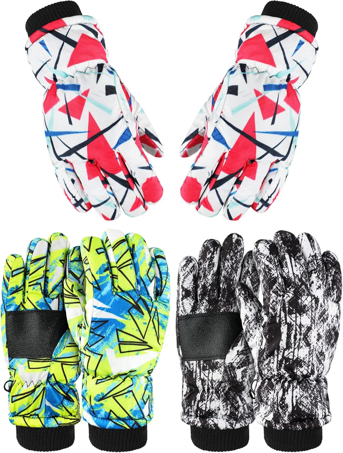 Hicarer Kids Waterproof Winter Gloves - Warm & Windproof