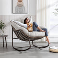 SLEERWAY Oversized Rocking Chair: Comfy Outdoor Lounge