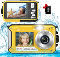 4K Underwater Camera with Dual Screens and 48MP Photos - Snorkel Ready