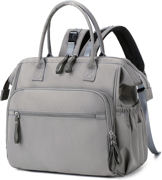 Convertible Diaper Bag Tote with 14 Pockets for Moms