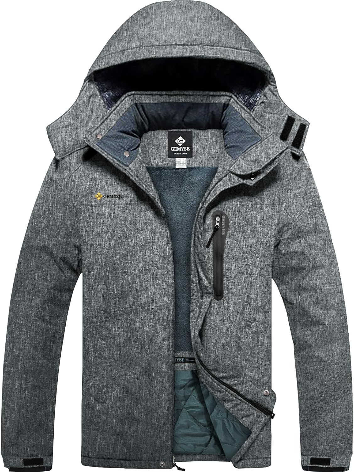 GEMYSE Men's Ski Snow Jacket - Warm Waterproof Winter Coat