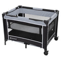 Baby Trend Portable Playard with Bassinet, Twinkle Grey - Portable