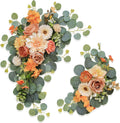 Artificial Wedding Arch Flowers for Wedding Sign - Set of 2 Faux