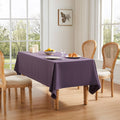 ZeeMart Basic Linen Textured Table Cloth 60 x 104 in Purple