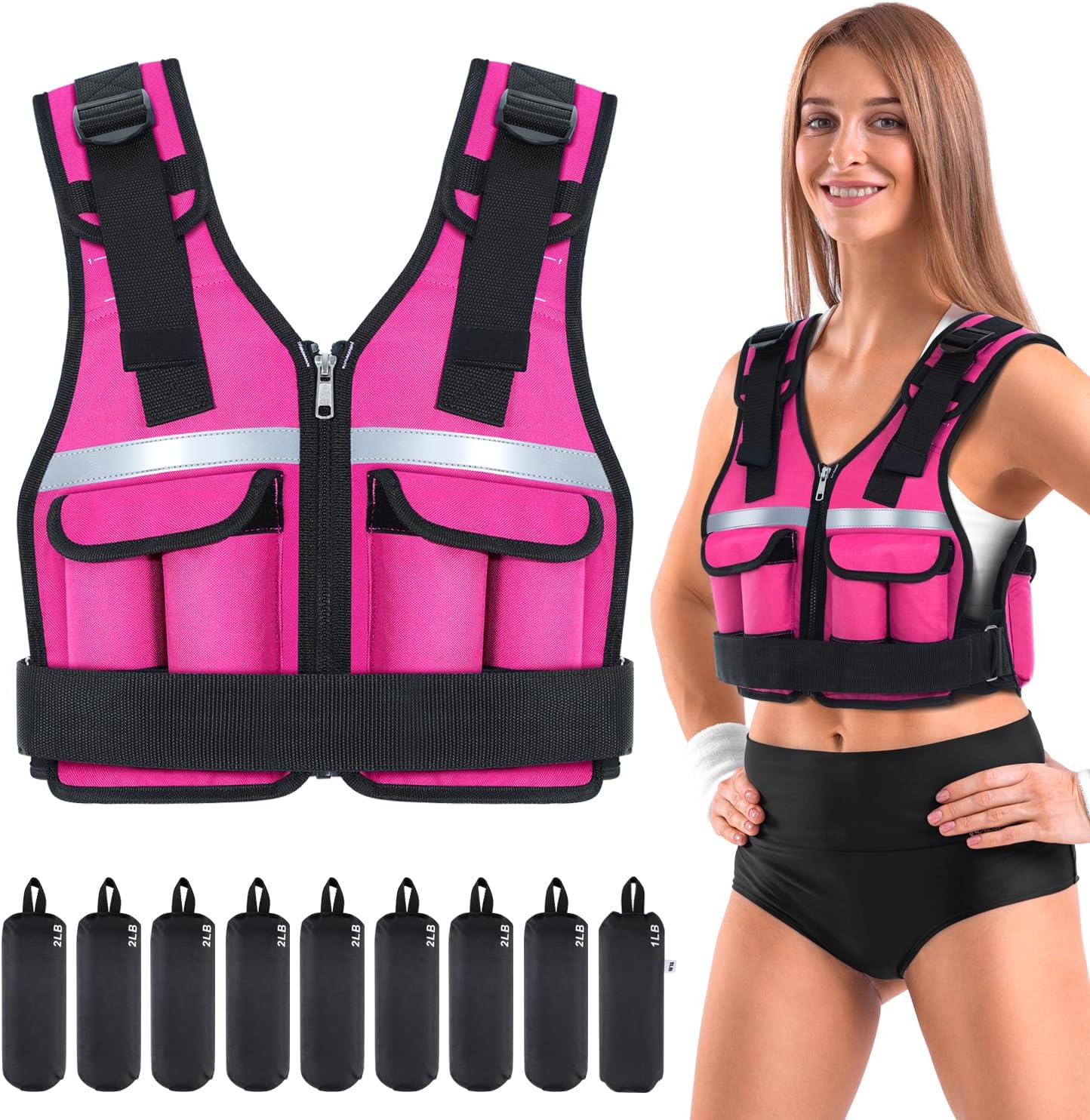 Sportneer Adjustable Weighted Vest for Home Gym Workouts
