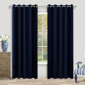 KOUFALL Navy Blue Blackout Curtains for Living Room 72x84 in