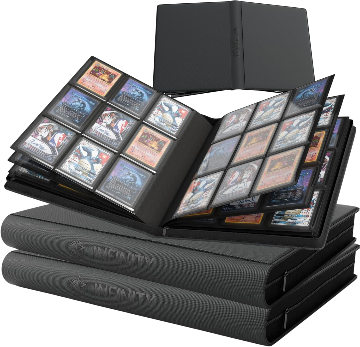 Premium Top Loader Binder for 288 Cards - Zipper Enclosed