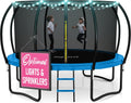 Trampoline Outdoor ASTM Certified Safe Recreational Trampoline - Night