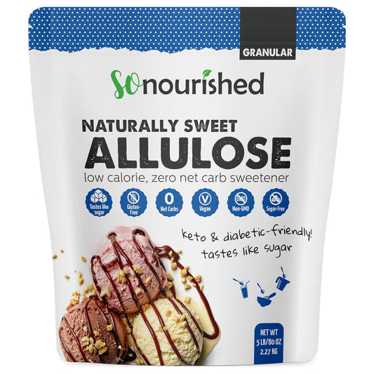 So Nourished Allulose Sweetener Granular - Keto Sugar Substitute