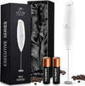 Milk Frother Wand - Handheld Electric Frother for Creamy Foam