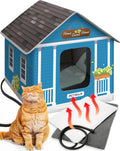 Deluxe Heated Cat House for Winter - Cozy Weatherproof Shelter
