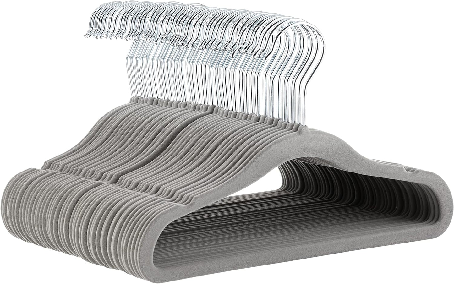 Basics 50-Pack Non-Slip Infant/Toddler Velvet Hangers