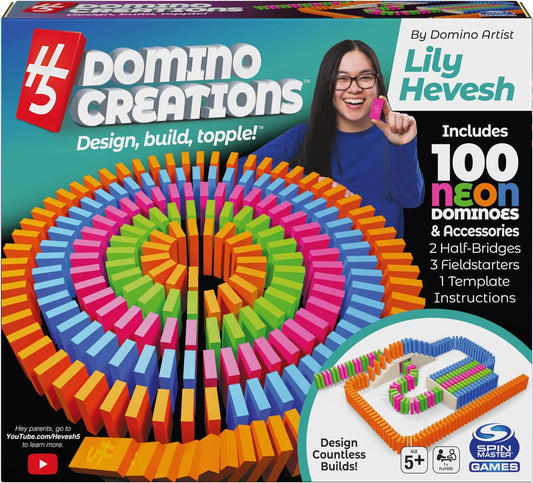Neon Dominoes Set for Creative Fun