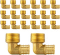 Efield Pex 3/4ft x 3/4ft Male Threaded NPT Elbow Crimp Fittings - Pack