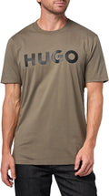 Short Sleeve HUGO Men's T-Shirt with Print for Modern Style