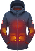 DEWBU Heated Jacket Polar Fleece for Women - 5-Zone Electric Warmth