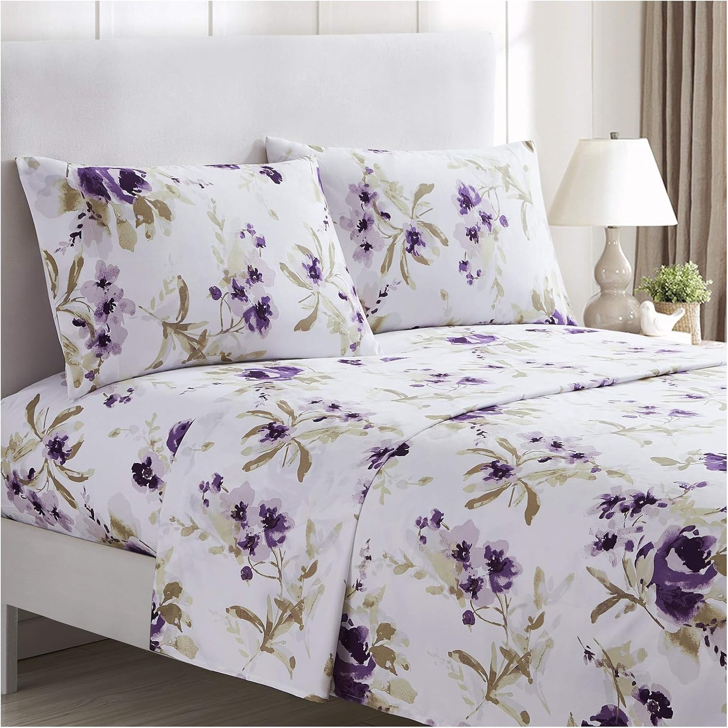 Mellanni California King Sheets Set - Luxurious 4 PC Bedding