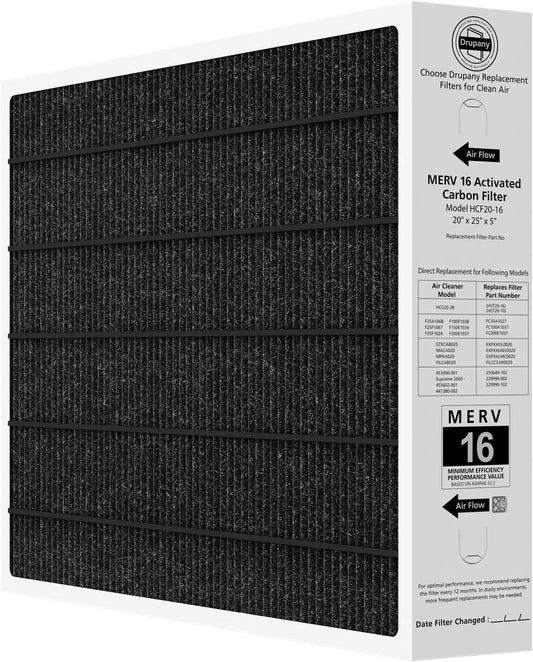 20x25x5 MERV 16 Air Filter for Lennox HVAC Systems