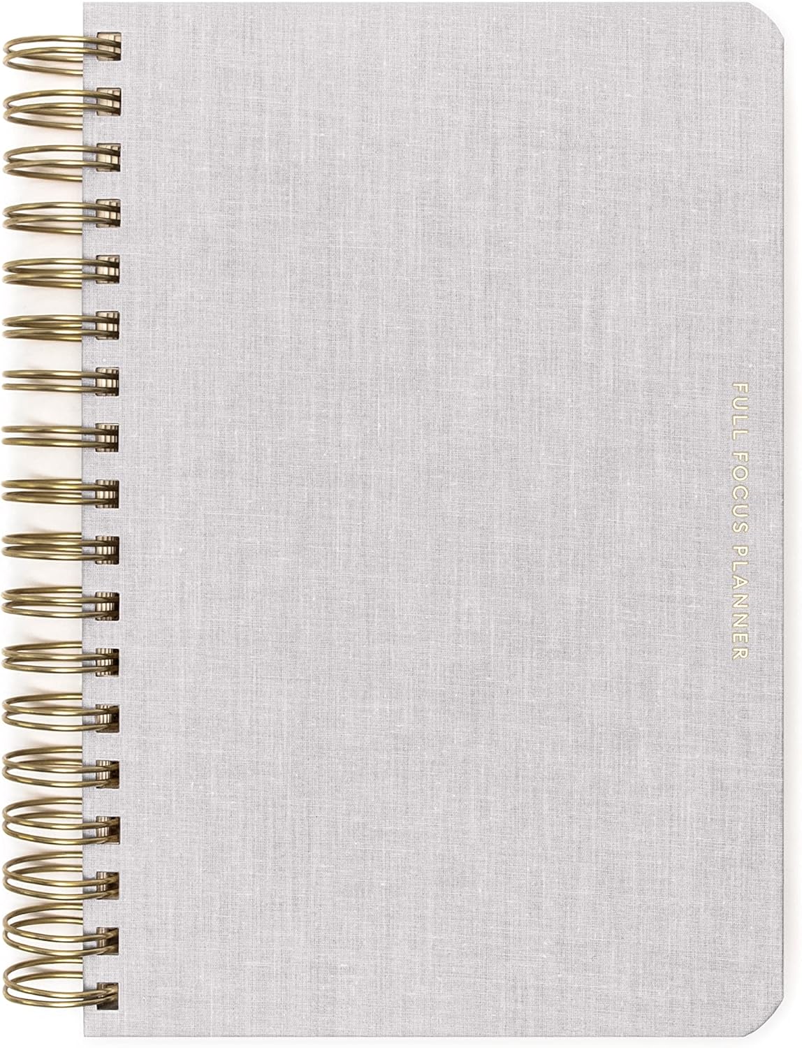 Full Focus Leather Coil Planner for Daily Goal Setting Success