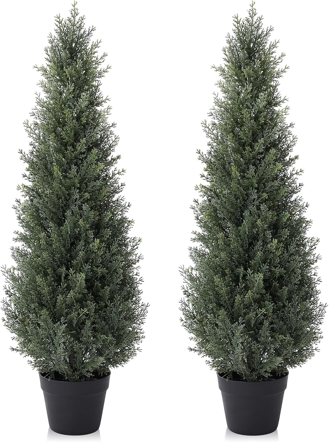 3FT Artificial Cedar Topiary Trees for Outdoor Home Decor