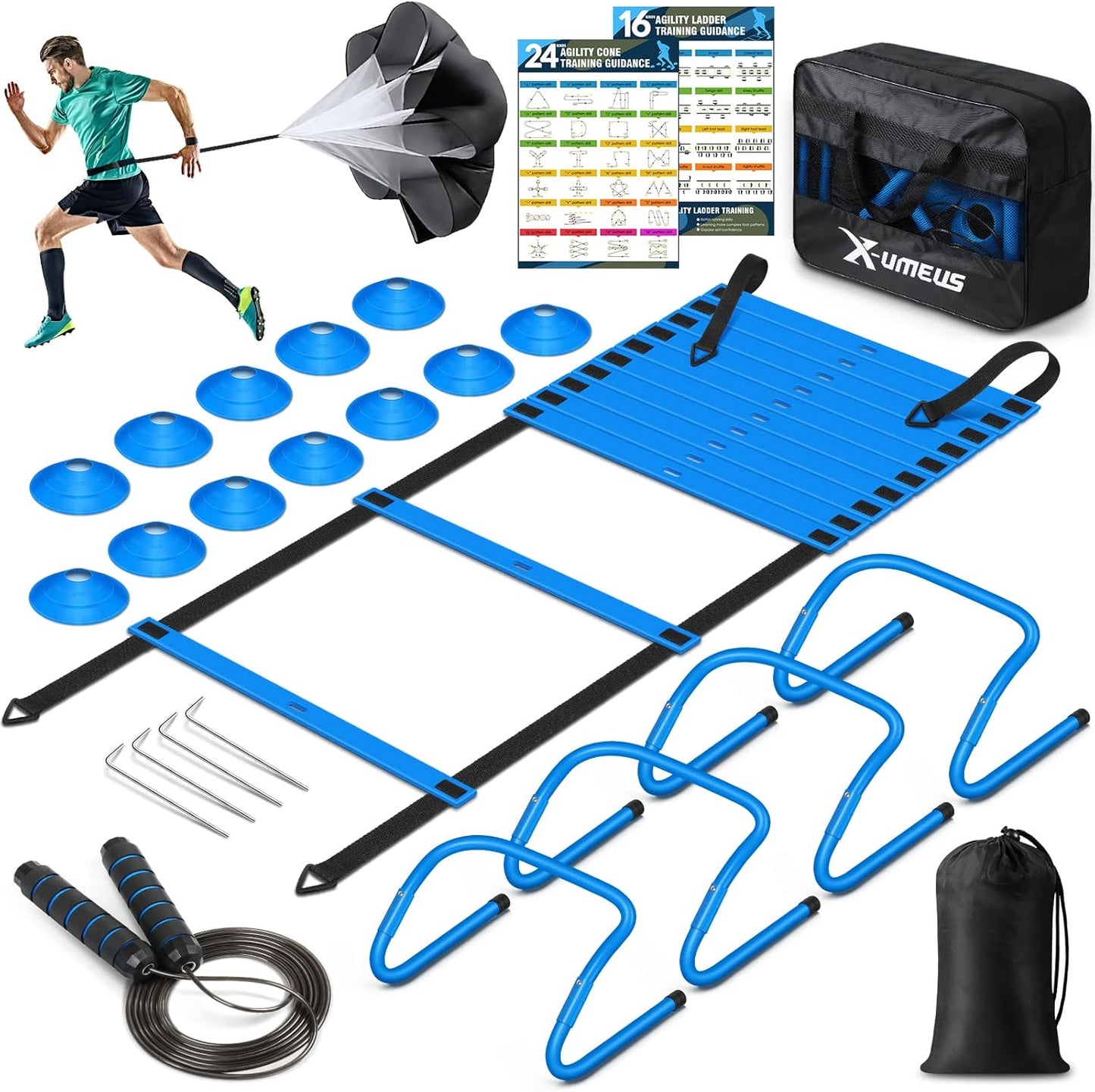 Agility Ladder Speed Training Set for Soccer and Football