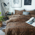 Leopard Print Duvet Cover King Size - Soft Long Staple Cotton