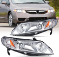 Nilight Headlight Assembly Compatible with 2006-2011 Honda Civic 4