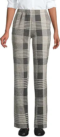 Lands' End Women's Tall Sport Knit Corduroy Elastic Waist Pants