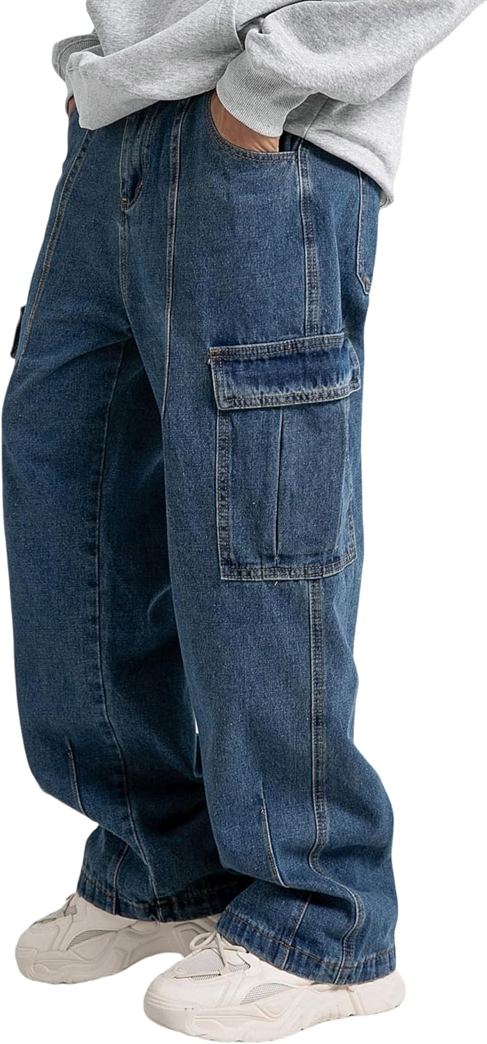 Mens Baggy Jeans for Men Women Y2k Skater Vintage Cargo Pants