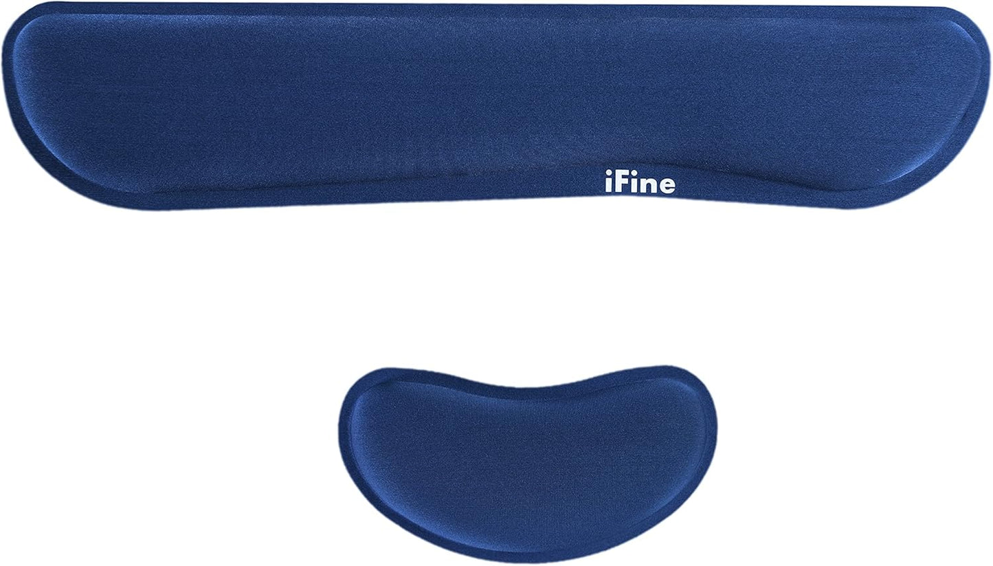 iFine Memory Foam Wrist Rest Set - Pain Relief & Comfort