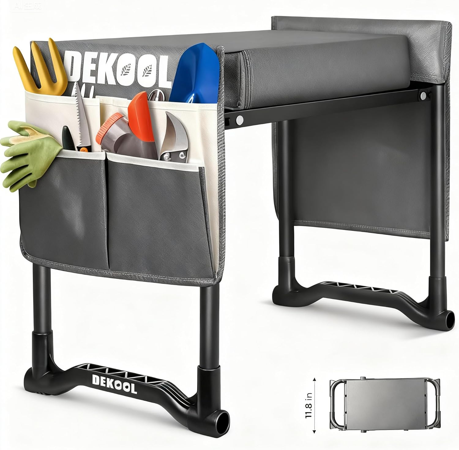 Garden Kneeler and Seat with Upgraded Comfort for Gardening
