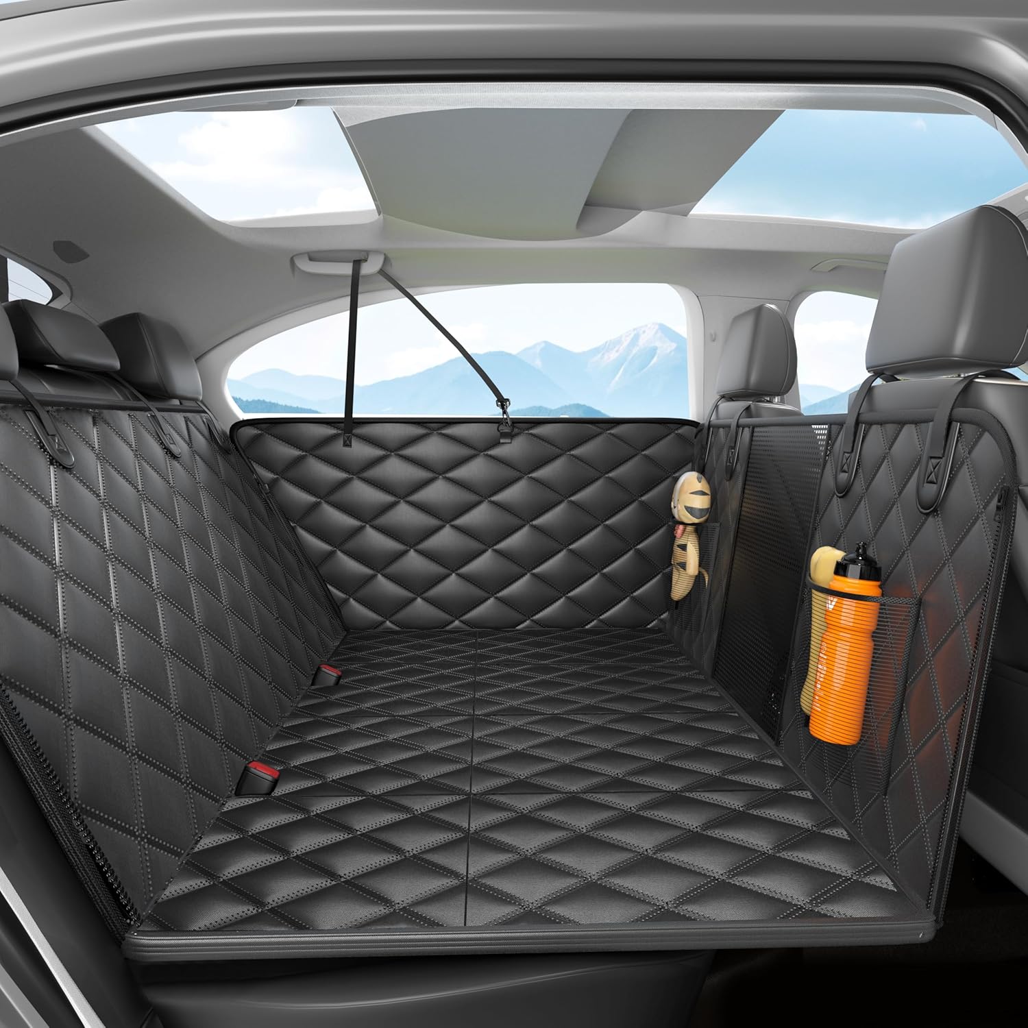 Dog Car Seat Cover for Back Seat - Waterproof and Scratch Resistant