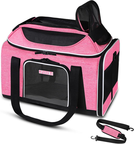 Petskd Top-Expandable Pet Carrier for Small Dogs and Cats