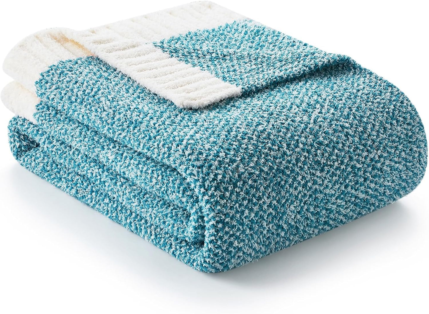 Snuggle Sac Teal Blue Oversized Throw Blanket for Cozy Comfort