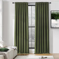DONREN 108 inch Extra Length Blackout Curtains for Villa Bedroom