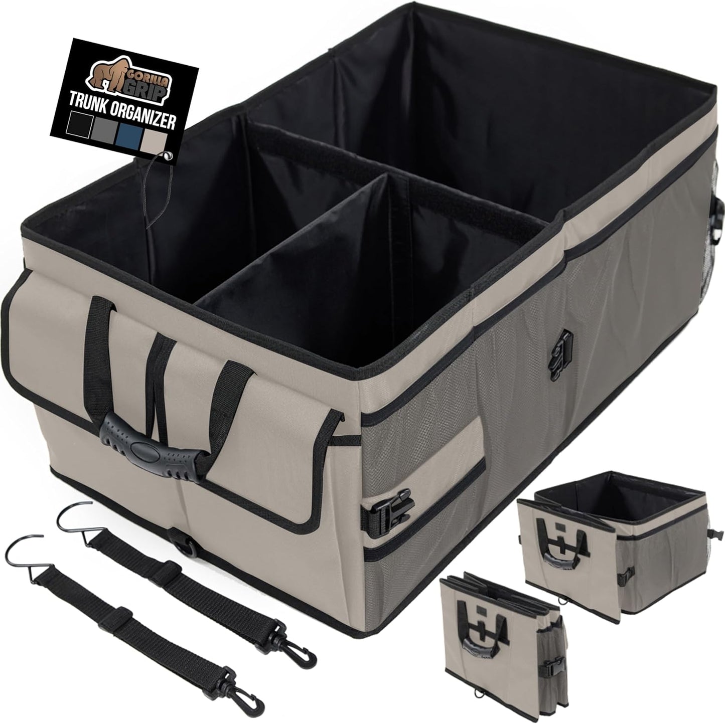 GORILLA GRIP Large Capacity Trunk Storage Organizer for Cars