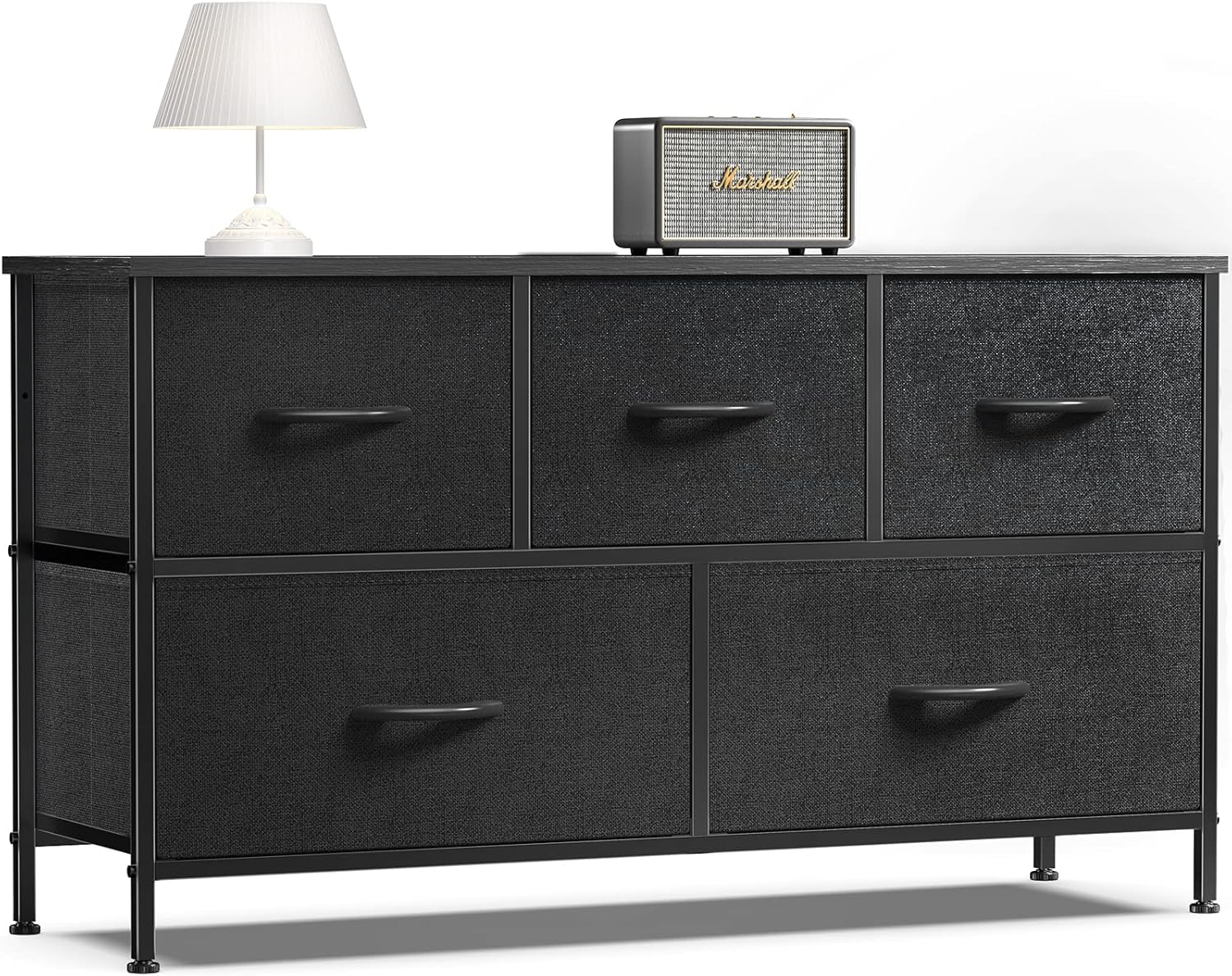 OLIXIS Dresser for Bedroom with 5 Storage Drawers and Organizer