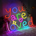 You Are Loved Neon Light for Wall Decor - Warm, Dimmable Accent