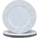 Christmas Snowflakes White Charger Plates Set, 13 in - Elegant Table
